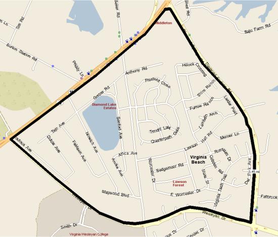 3.45 Mile Route