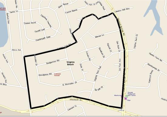 2.02 mile route